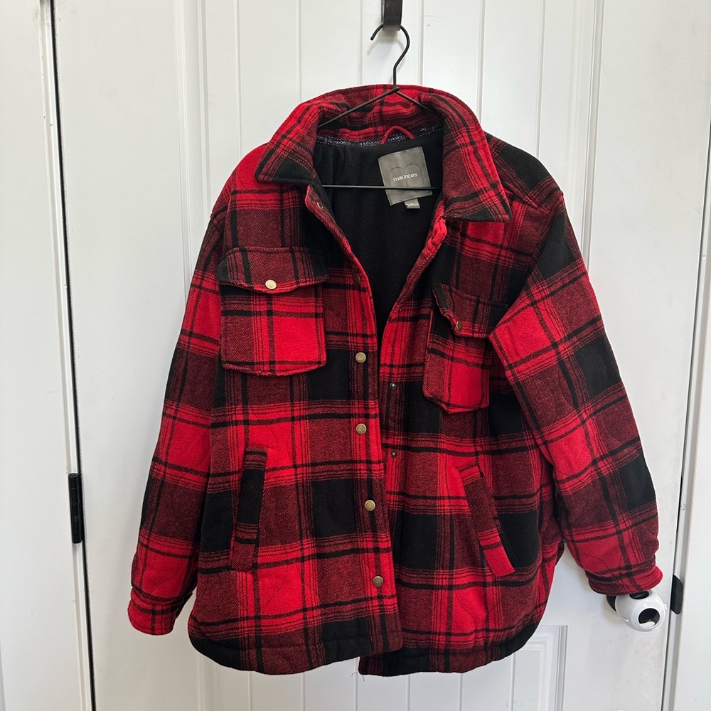 Maurice’s Fleece Lined Flannel Jacket (Large)